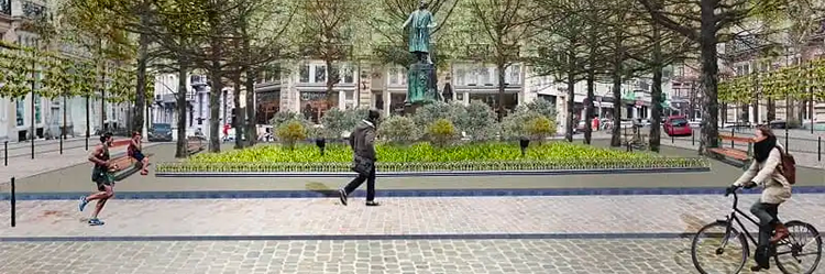 De la place Rogier à la place de la Liberté !